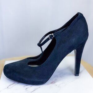 GUESS Brand Women's Designer Sexy Black Pumps School Girl Buckle Style